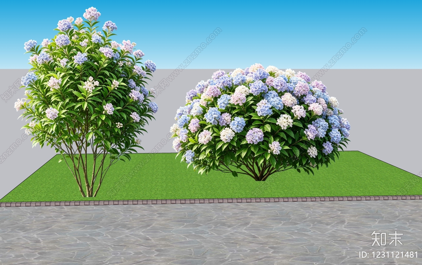 现代景观灌木SU模型下载【ID:1231121481】
