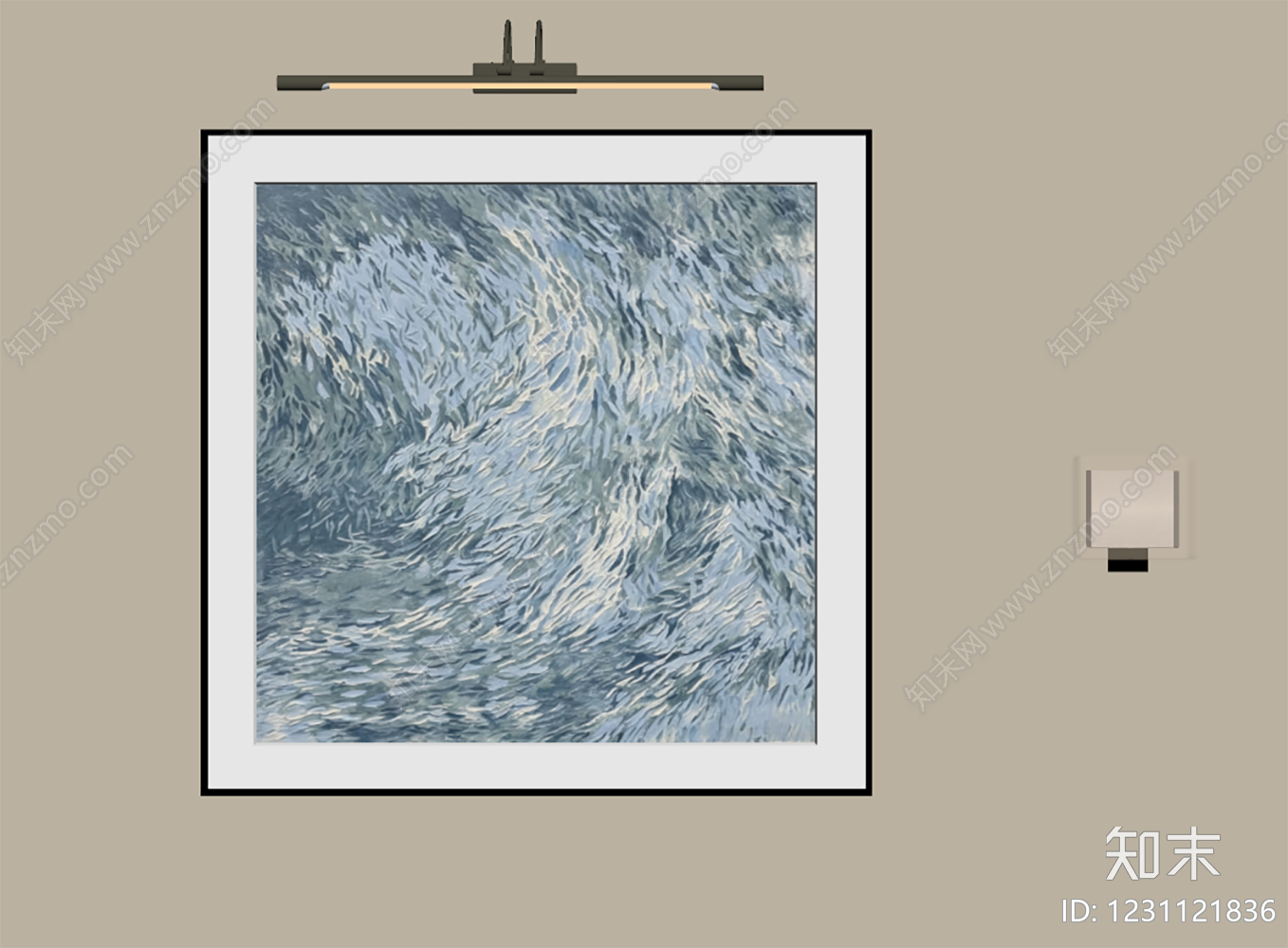 极简挂画SU模型下载【ID:1231121836】