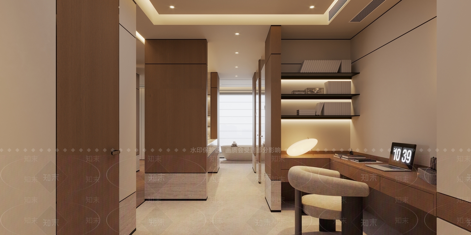 意式极简主卧3D模型下载【ID:1231128755】