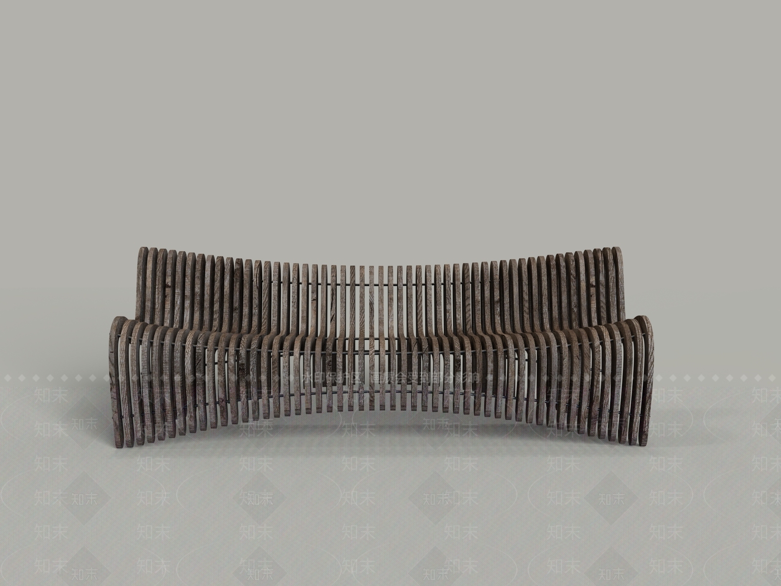 侘寂公共座椅SU模型下载【ID:1231131968】