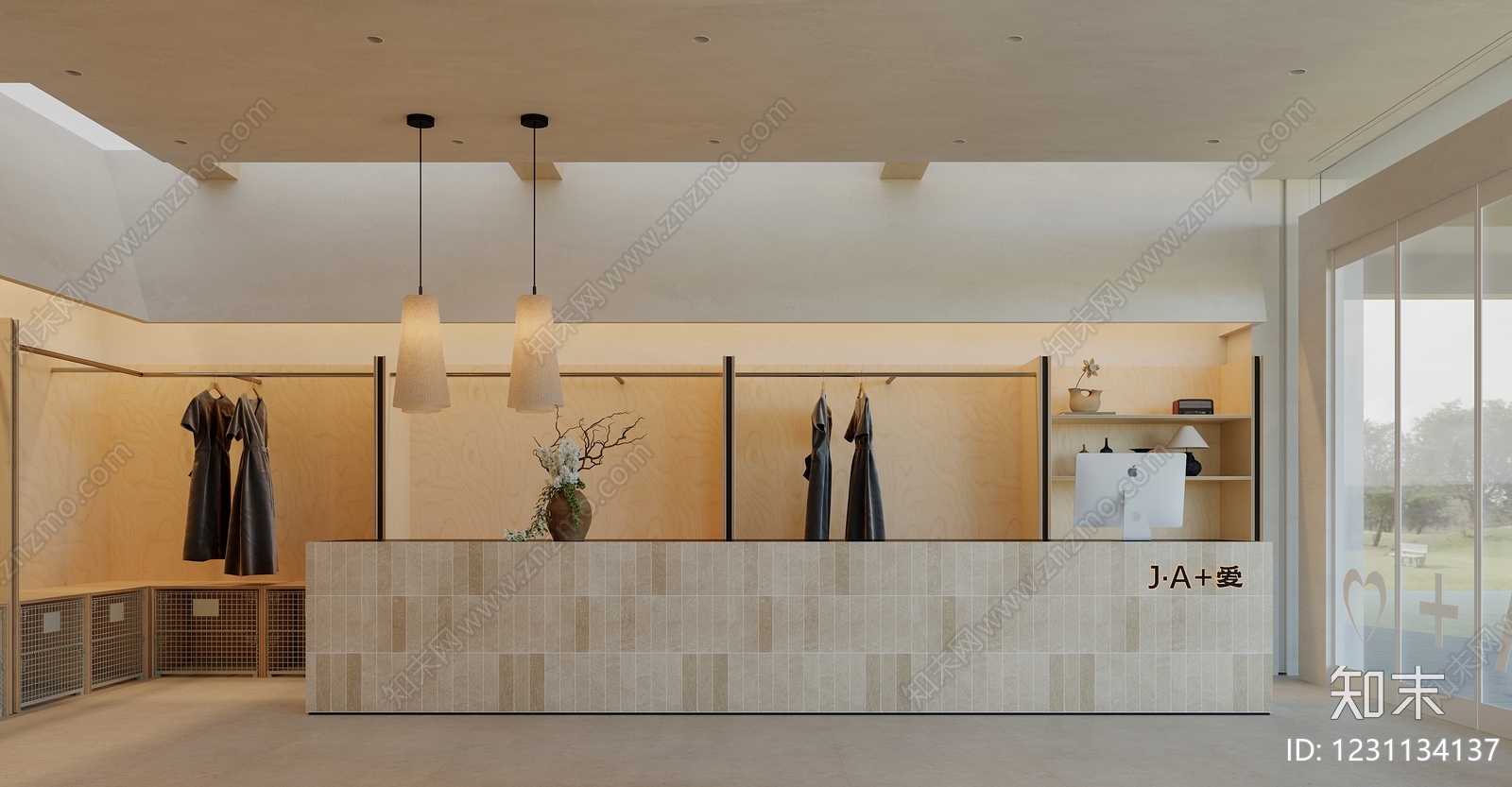 侘寂服装店3D模型下载【ID:1231134137】