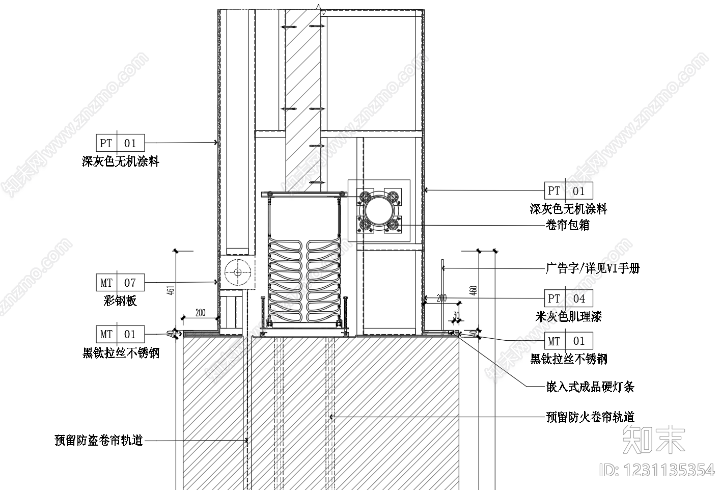 吊顶节点CAD图纸