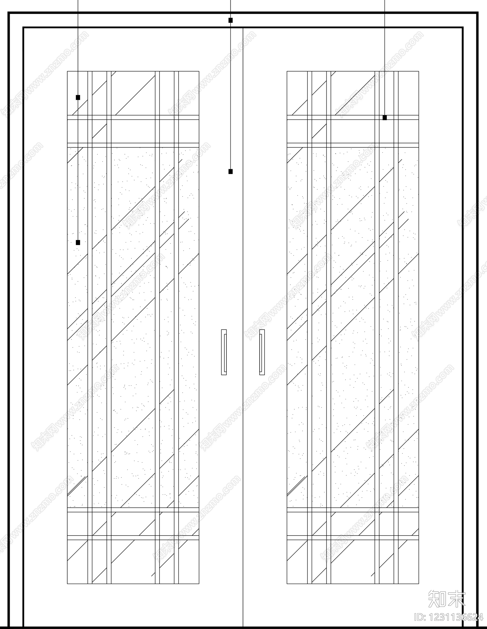 入户门cad施工图下载【ID:1231136624】