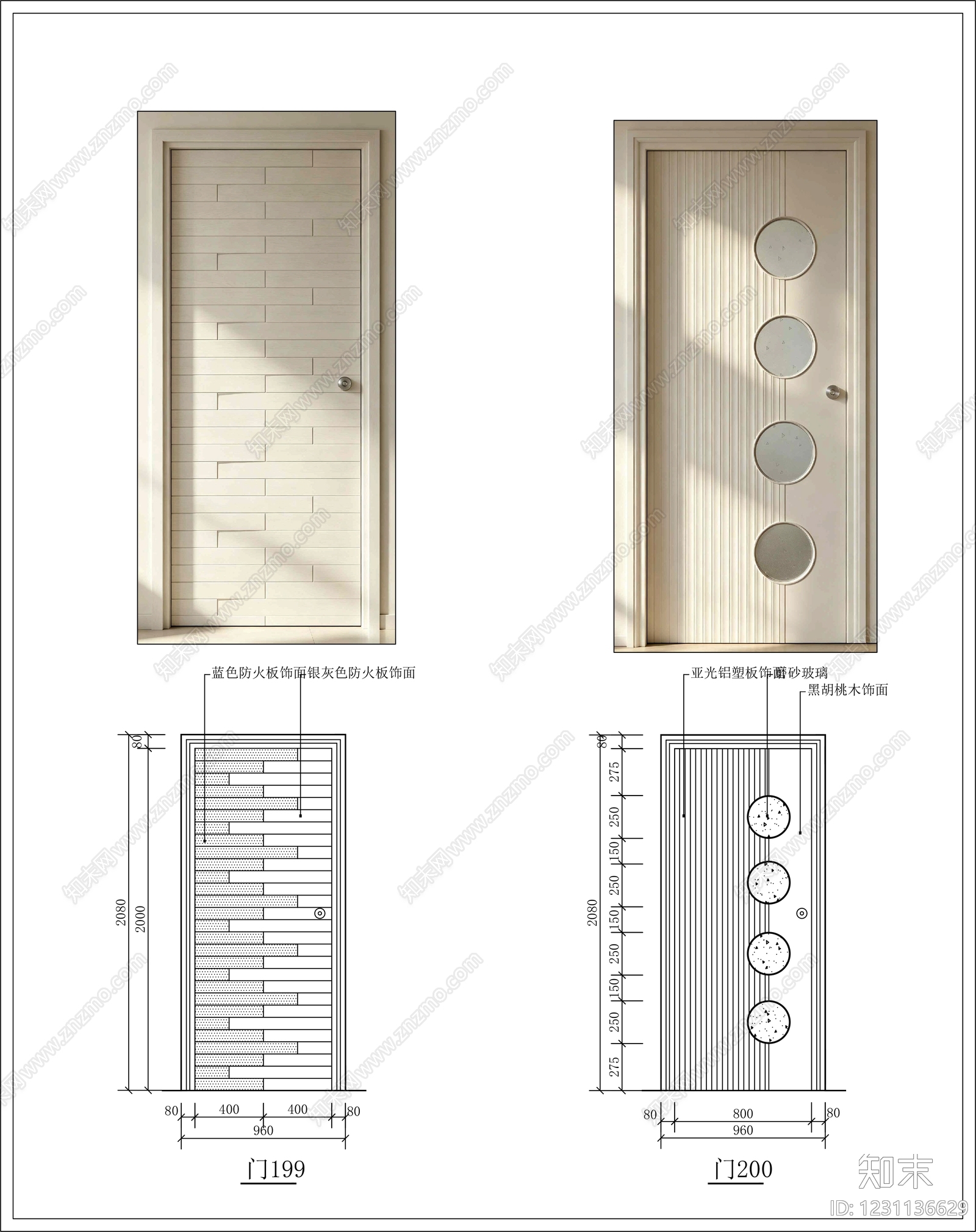 入户门cad施工图下载【ID:1231136629】