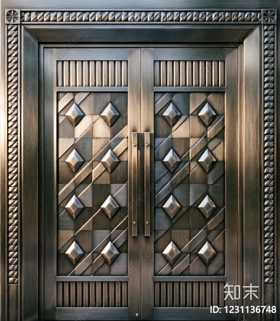 入户门cad施工图下载【ID:1231136748】