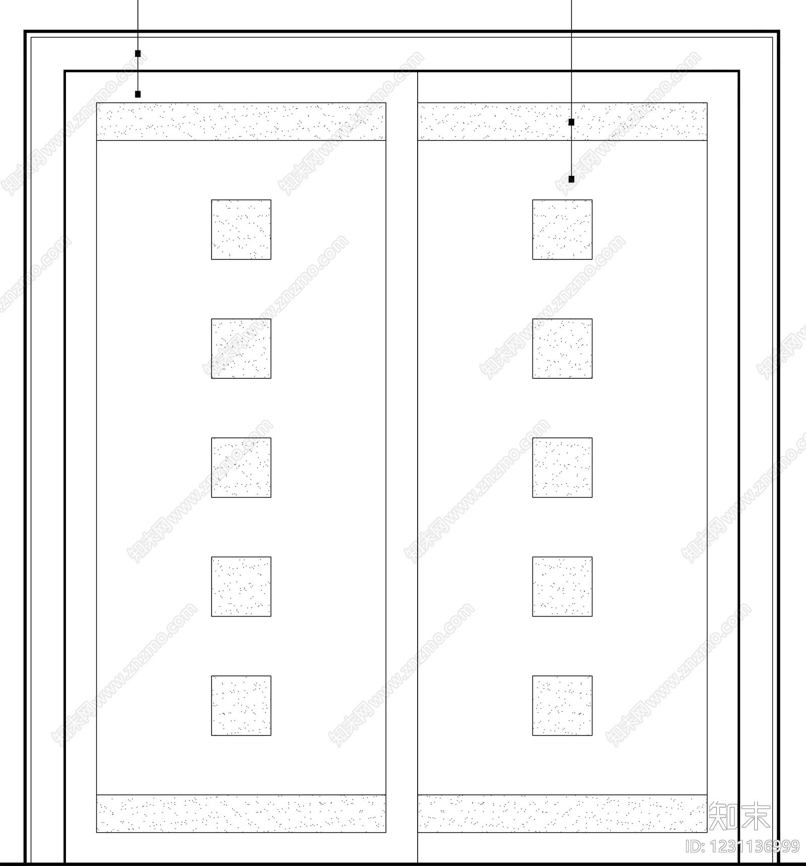 入户门cad施工图下载【ID:1231136999】