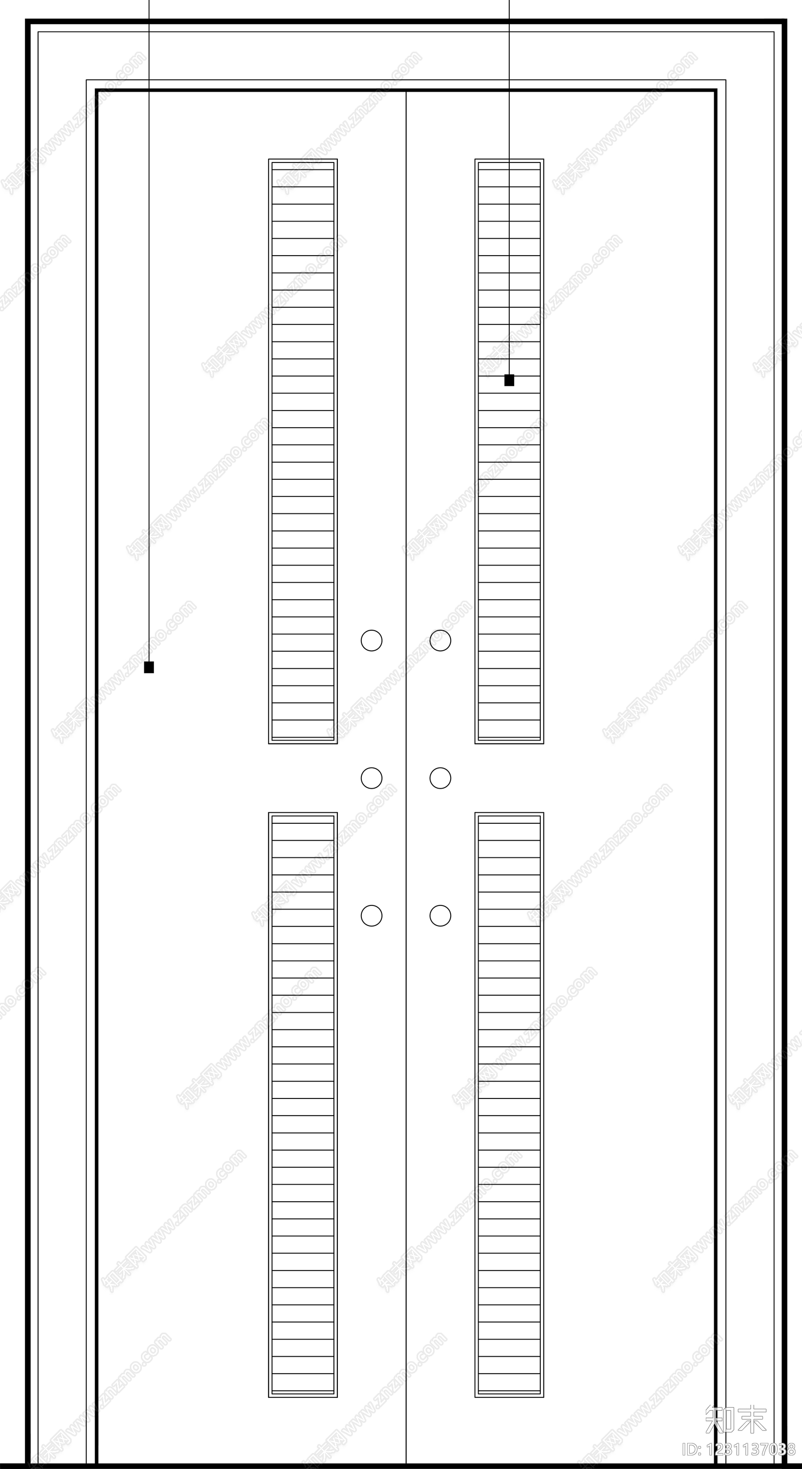入户门cad施工图下载【ID:1231137038】