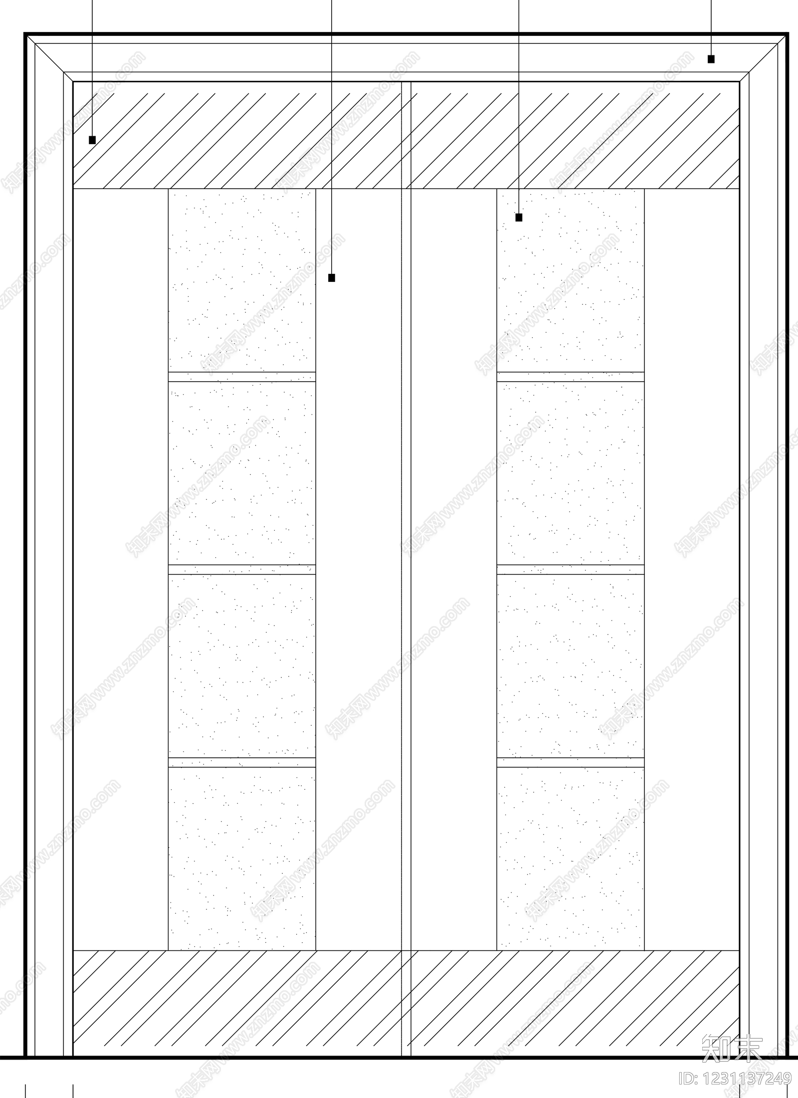 入户门cad施工图下载【ID:1231137249】