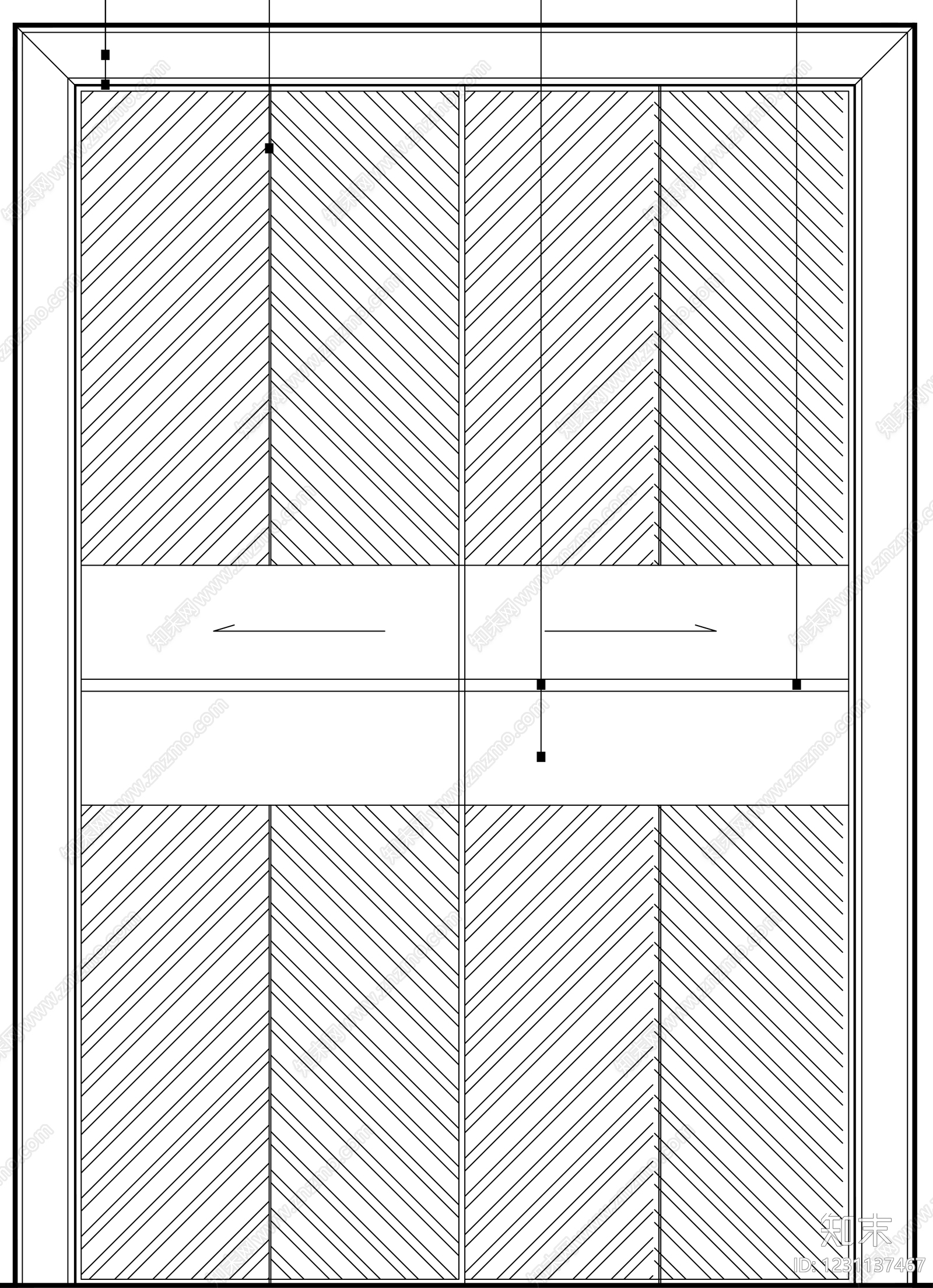 入户门cad施工图下载【ID:1231137467】
