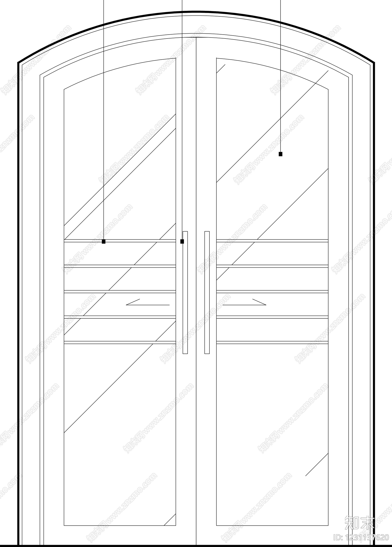 入户门cad施工图下载【ID:1231137620】