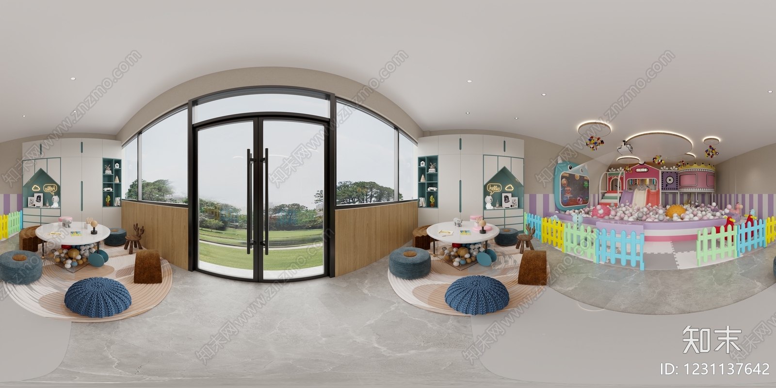 现代儿童乐园3D模型下载【ID:1231137642】