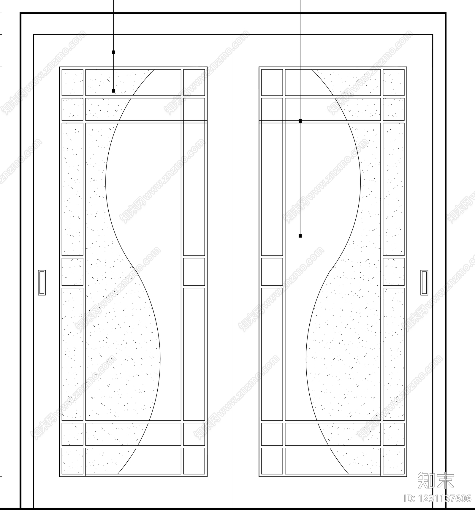 入户门cad施工图下载【ID:1231137606】