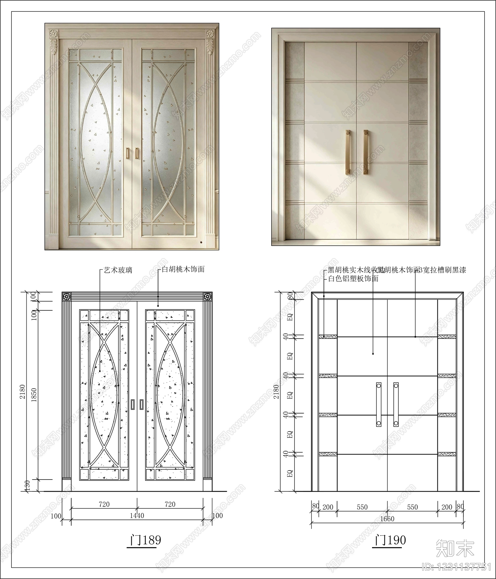 入户门cad施工图下载【ID:1231137751】