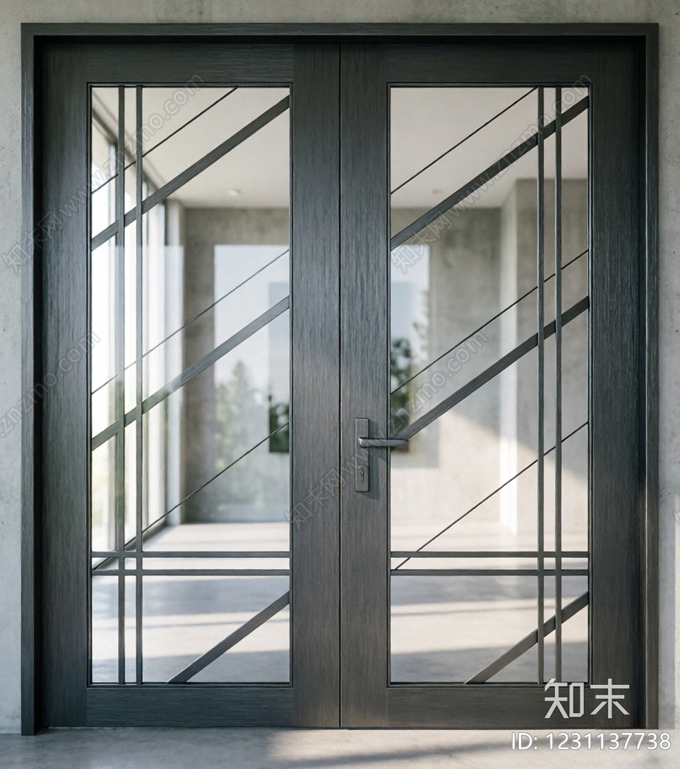 入户门cad施工图下载【ID:1231137738】