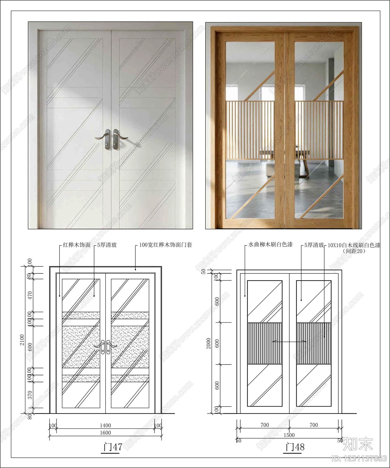 入户门cad施工图下载【ID:1231137883】