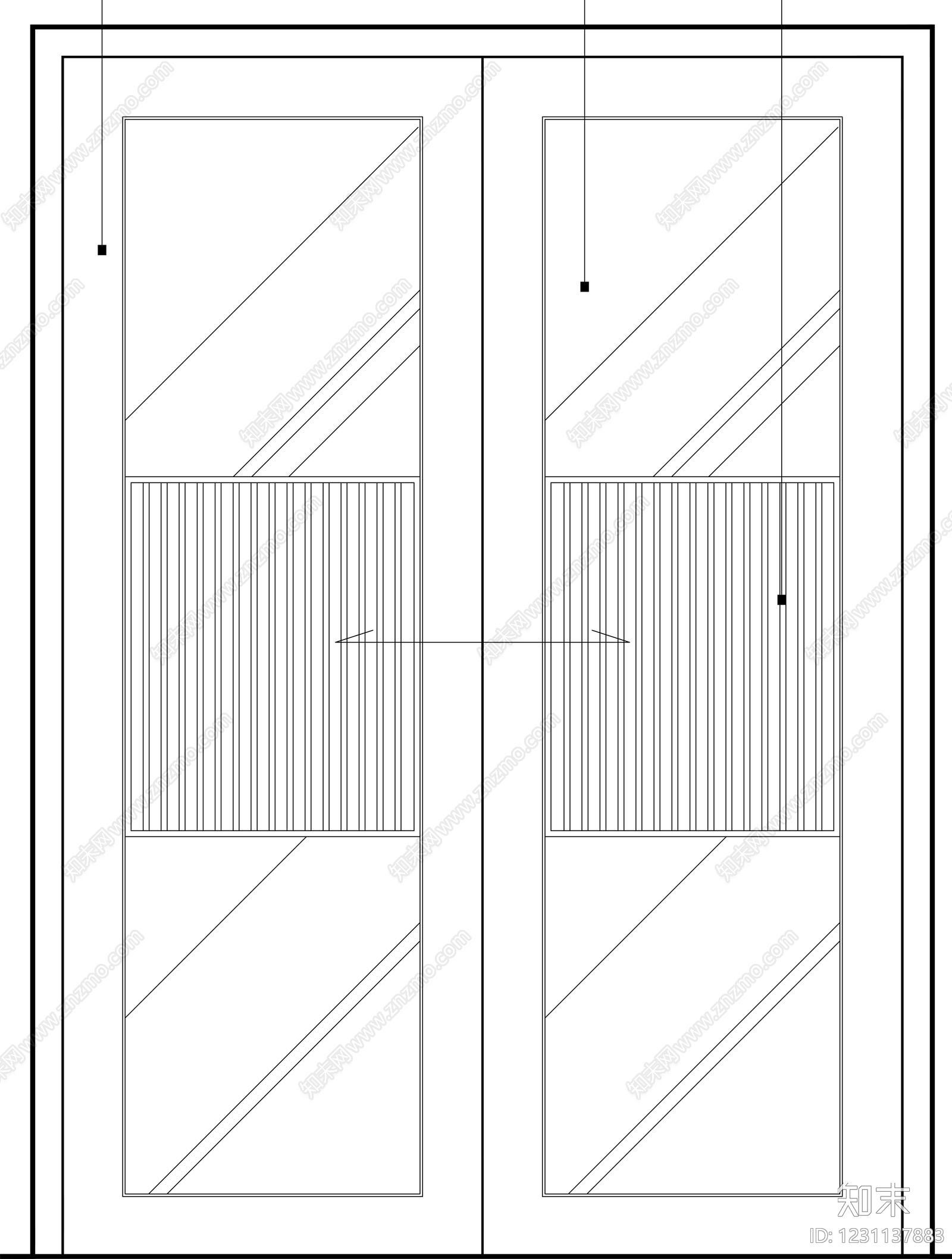 入户门cad施工图下载【ID:1231137883】