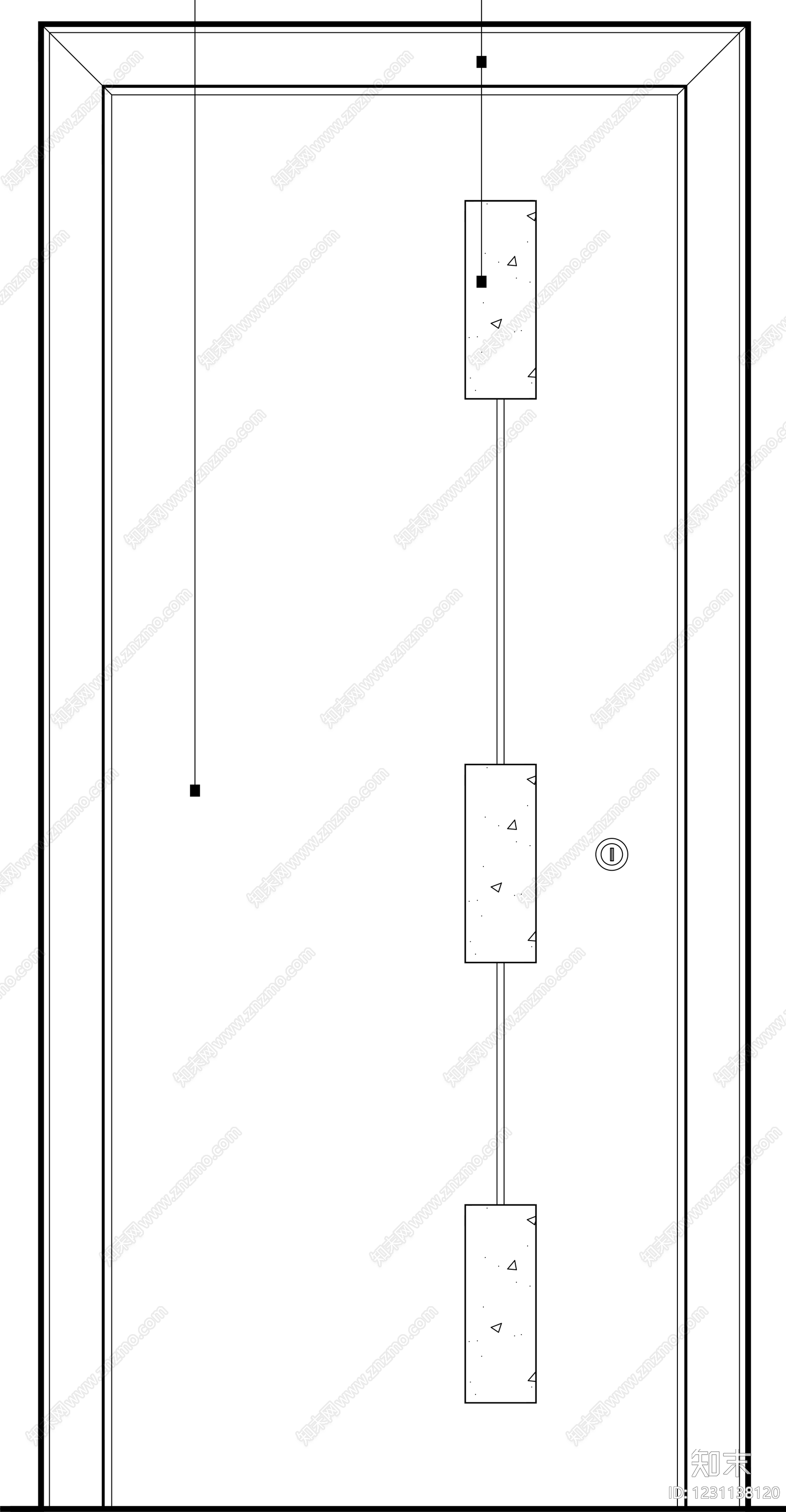 入户门cad施工图下载【ID:1231138120】