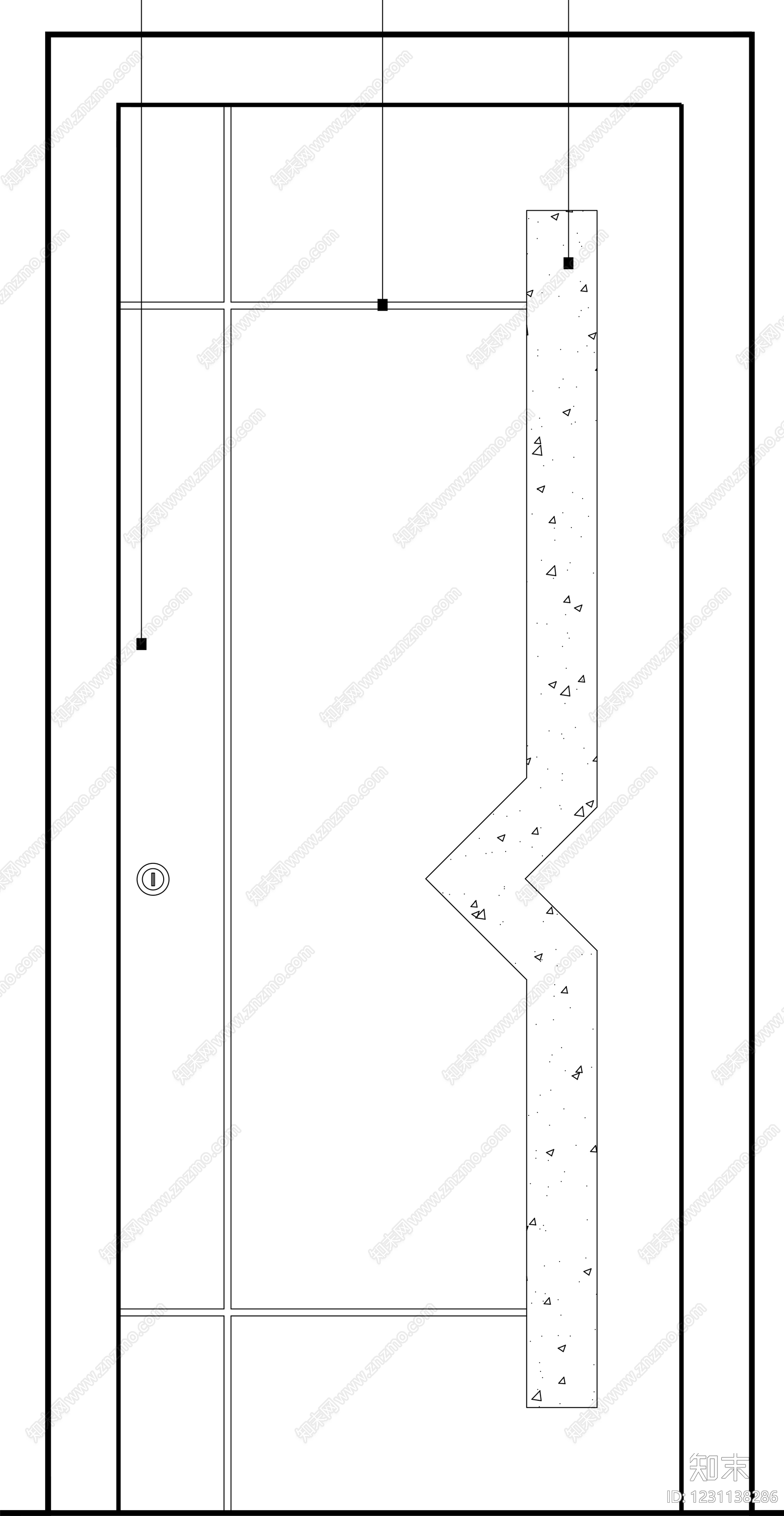 入户门cad施工图下载【ID:1231138286】