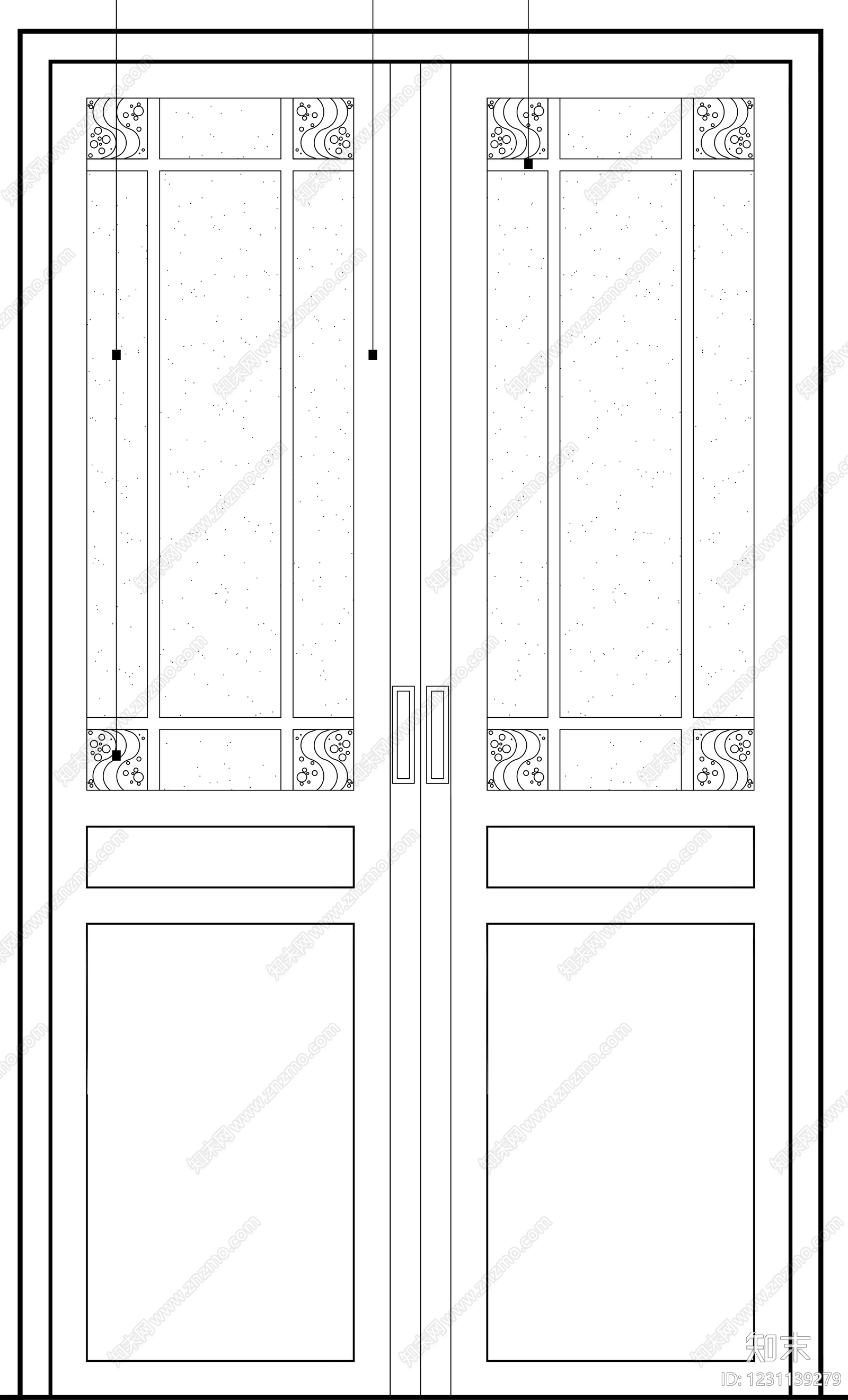 入户门cad施工图下载【ID:1231139279】