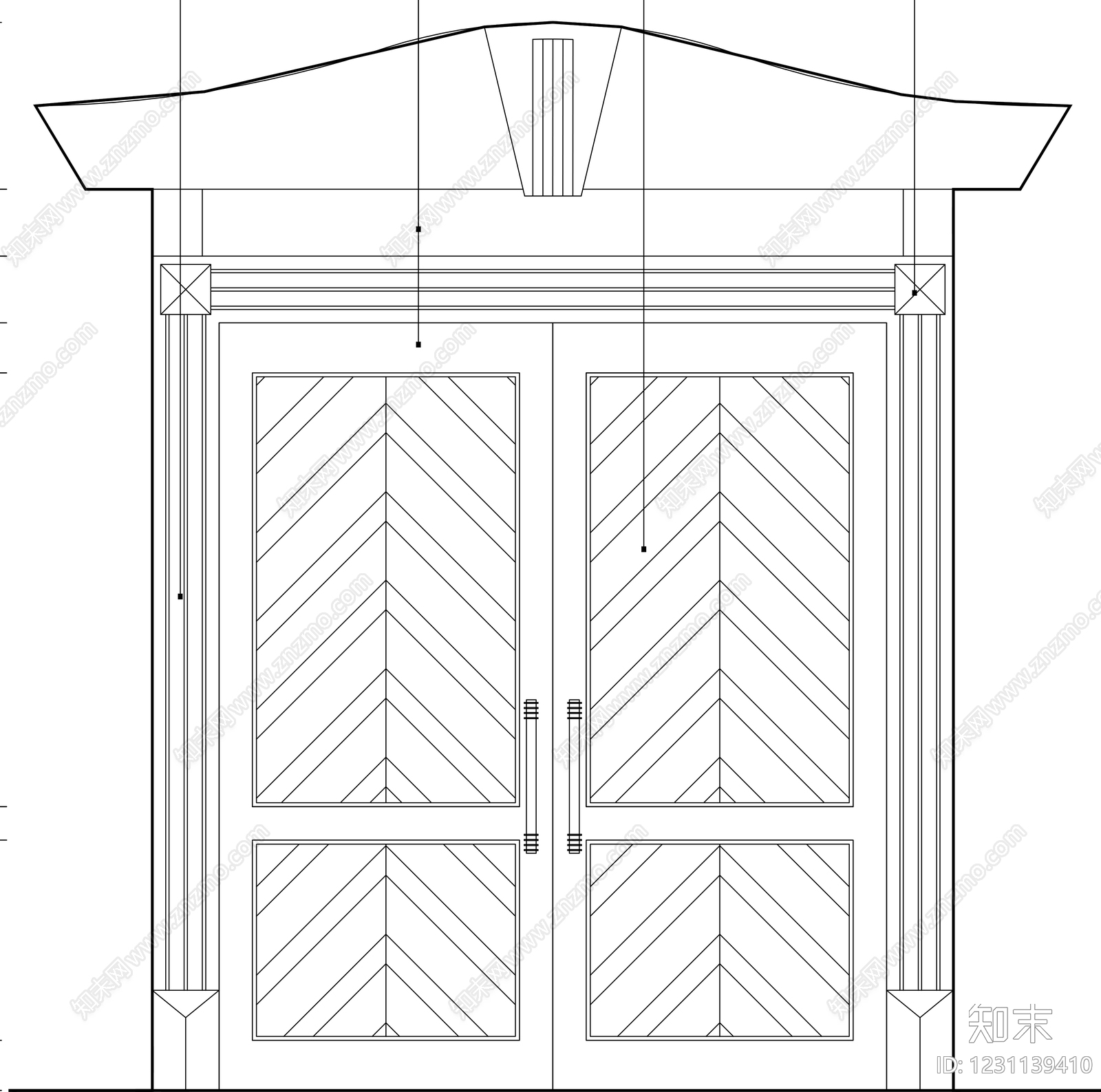 入户门cad施工图下载【ID:1231139410】
