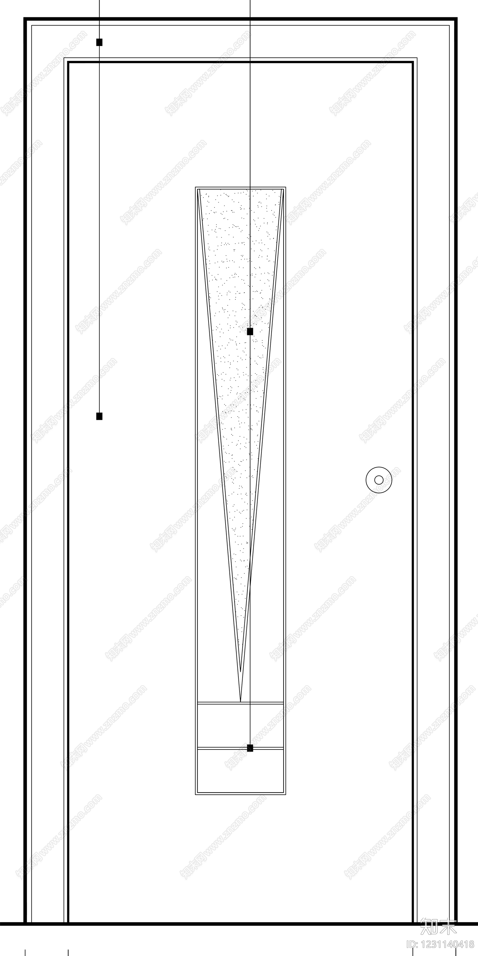 入户门cad施工图下载【ID:1231140418】