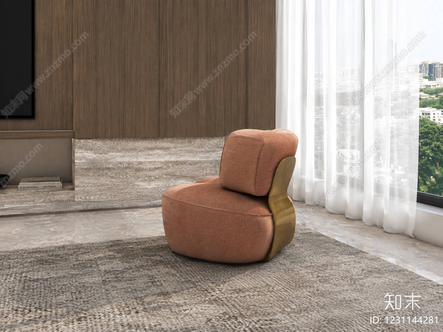 意式极简休闲椅SU模型下载【ID:1231144281】
