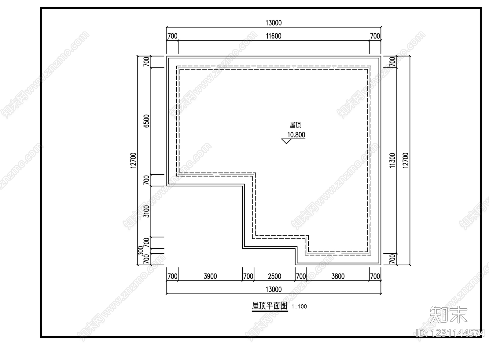 别墅建筑cad施工图下载【ID:1231144574】