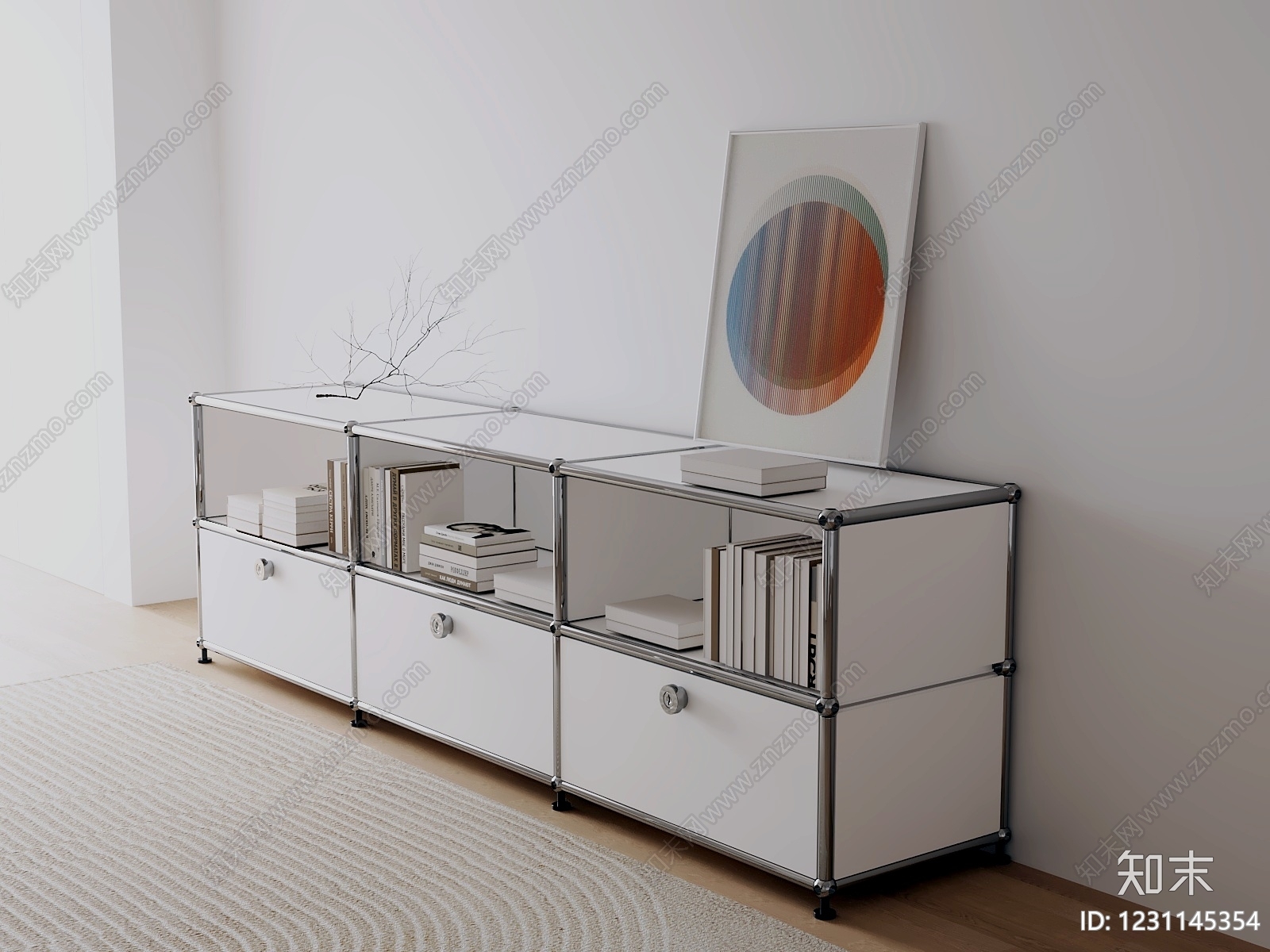 包豪斯电视柜3D模型下载【ID:1231145354】