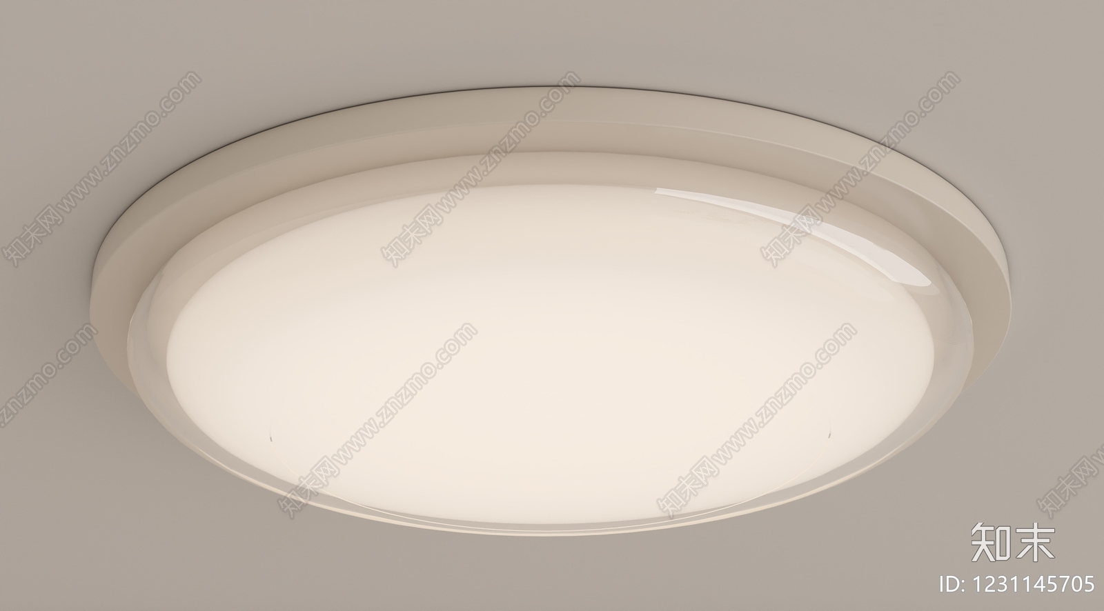 奶油风儿童房吸顶灯3D模型下载【ID:1231145705】
