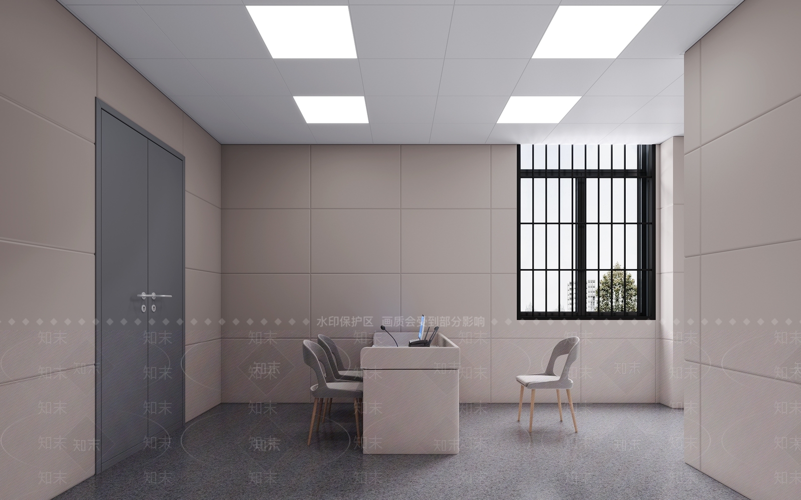 现代简约党政机关3D模型下载【ID:1231149135】