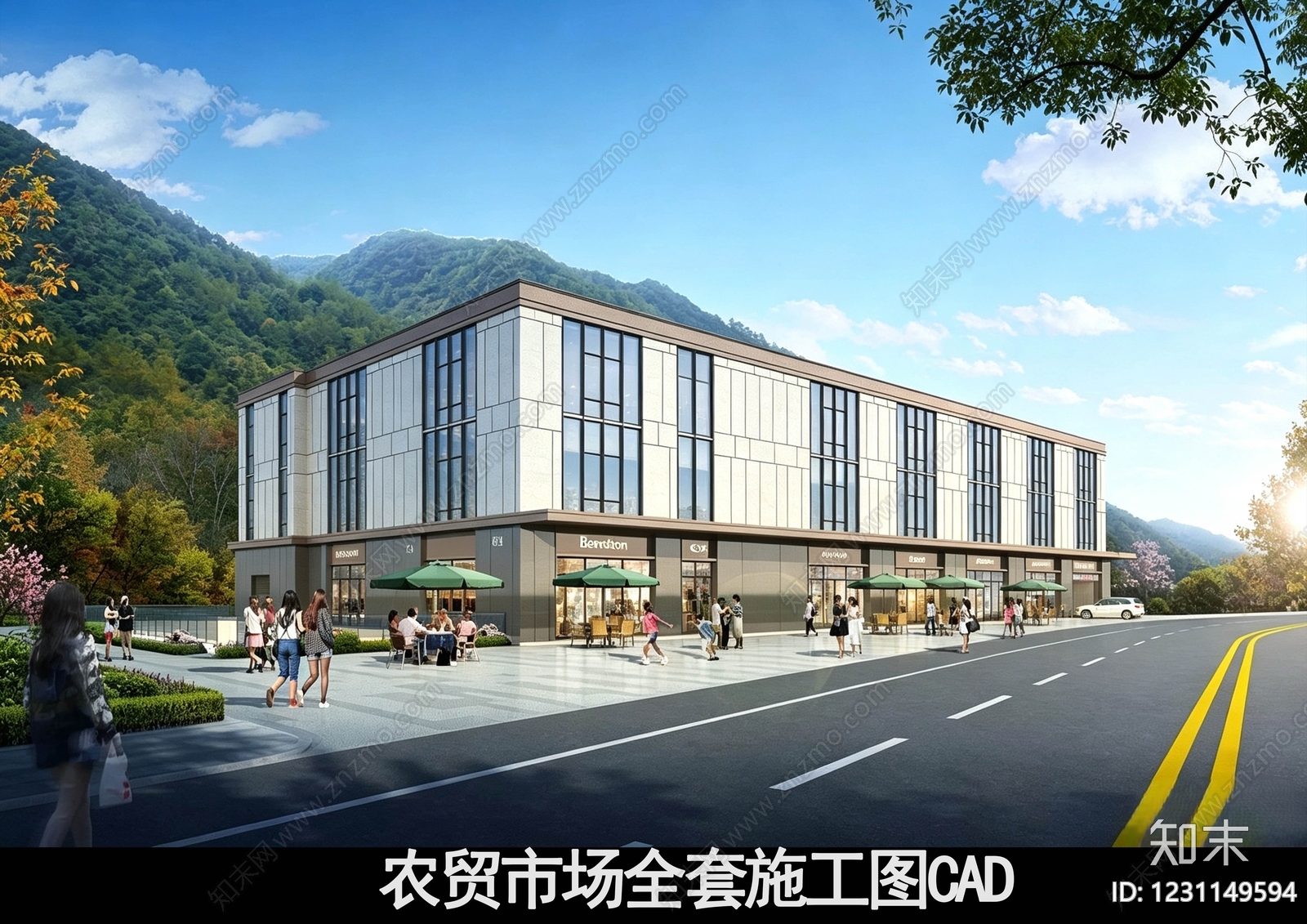 农贸市场建筑CAD图纸
