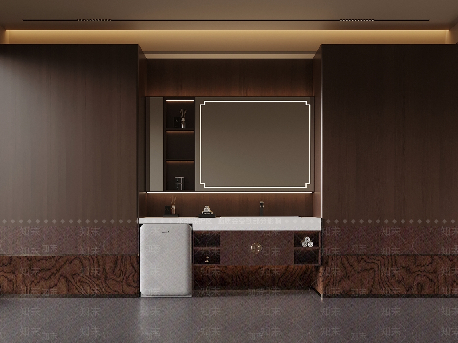 新中式浴室柜3D模型下载【ID:1231152411】