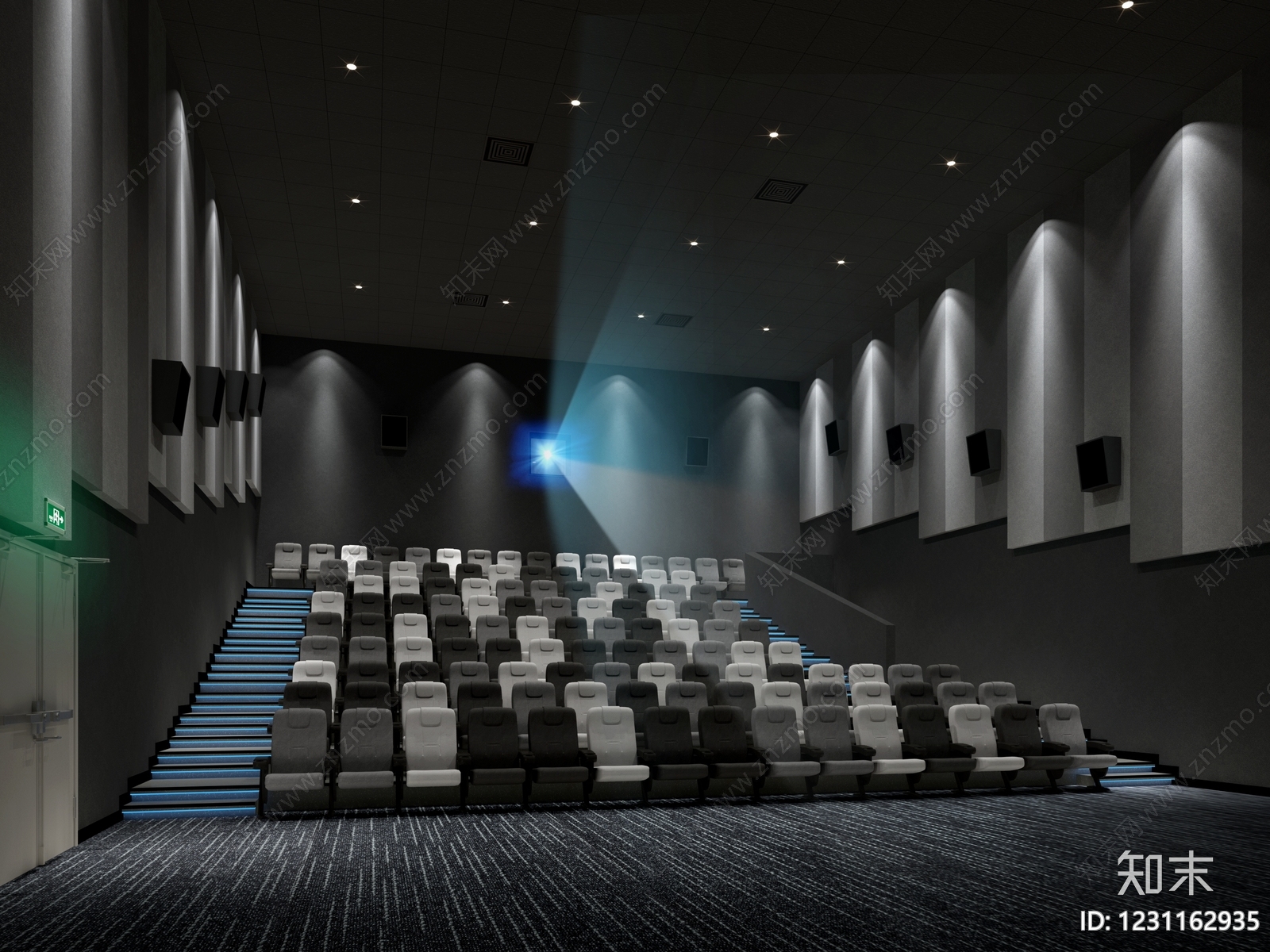 现代简约电影院3D模型下载【ID:1231162935】