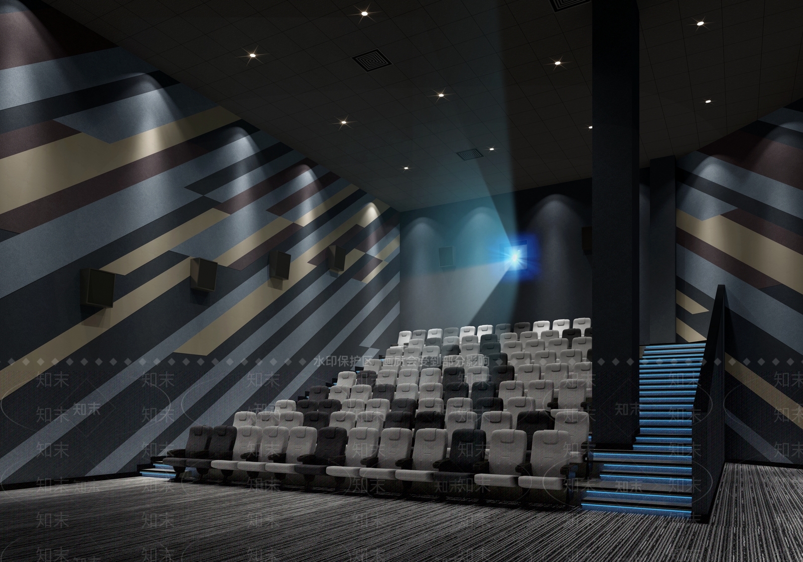 现代电影院3D模型下载【ID:1231163137】