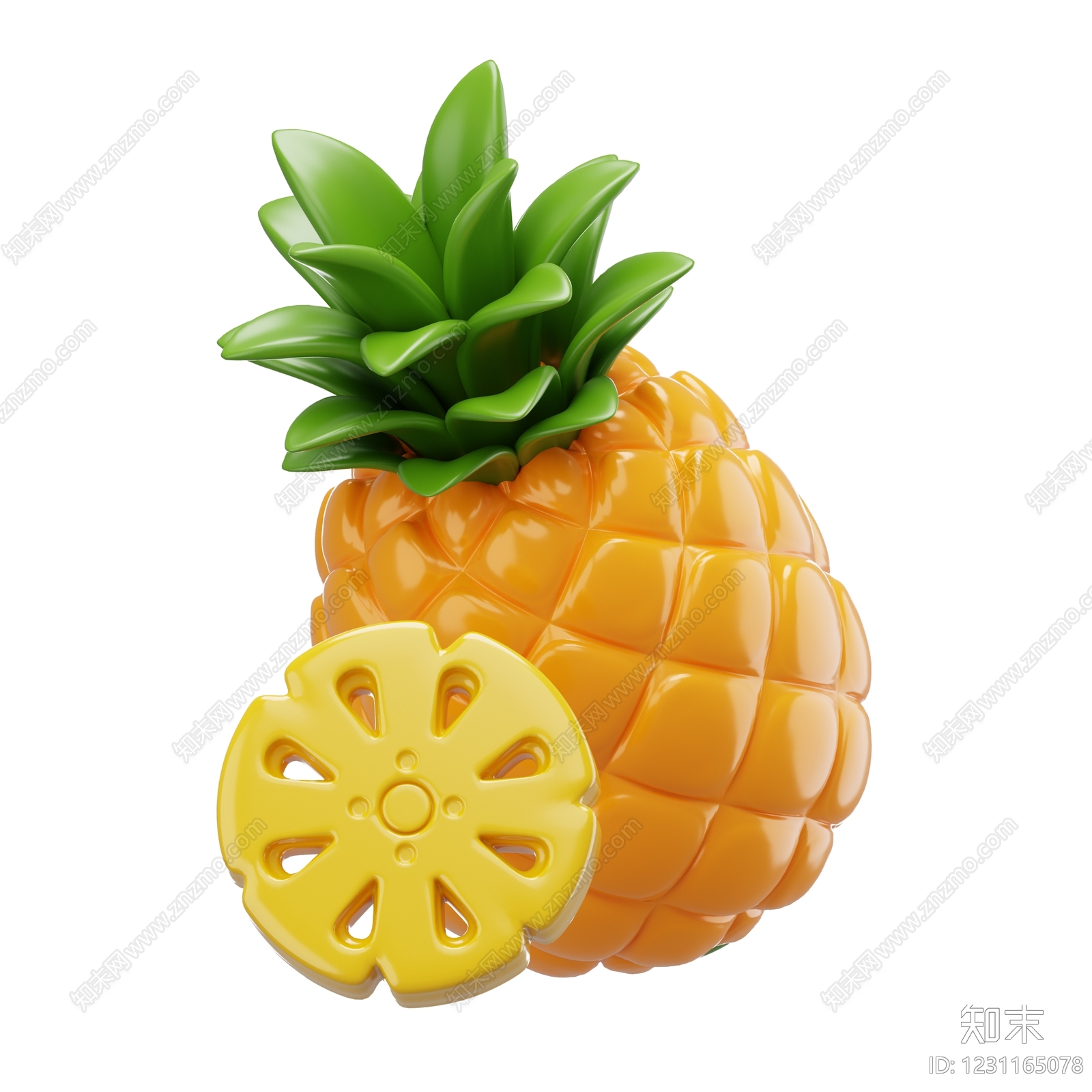 孟菲斯雕塑摆件3D模型下载【ID:1231165078】