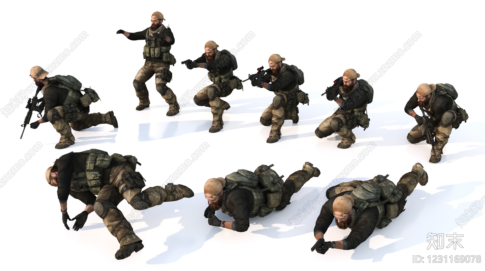 虚拟人物3D模型下载【ID:1231169078】
