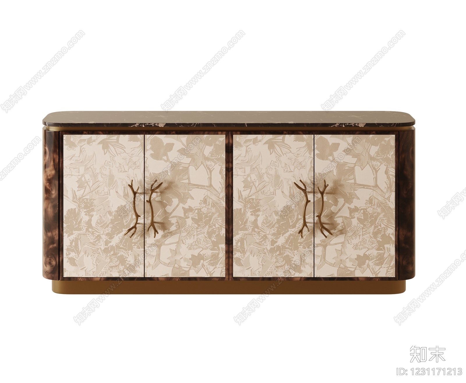 中古风玄关柜3D模型下载【ID:1231171213】