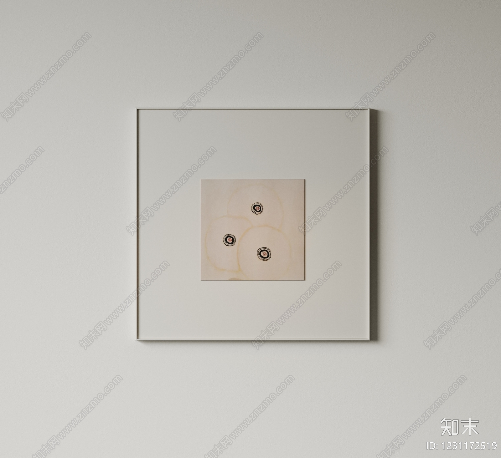 极简抽象挂画3D模型下载【ID:1231172519】