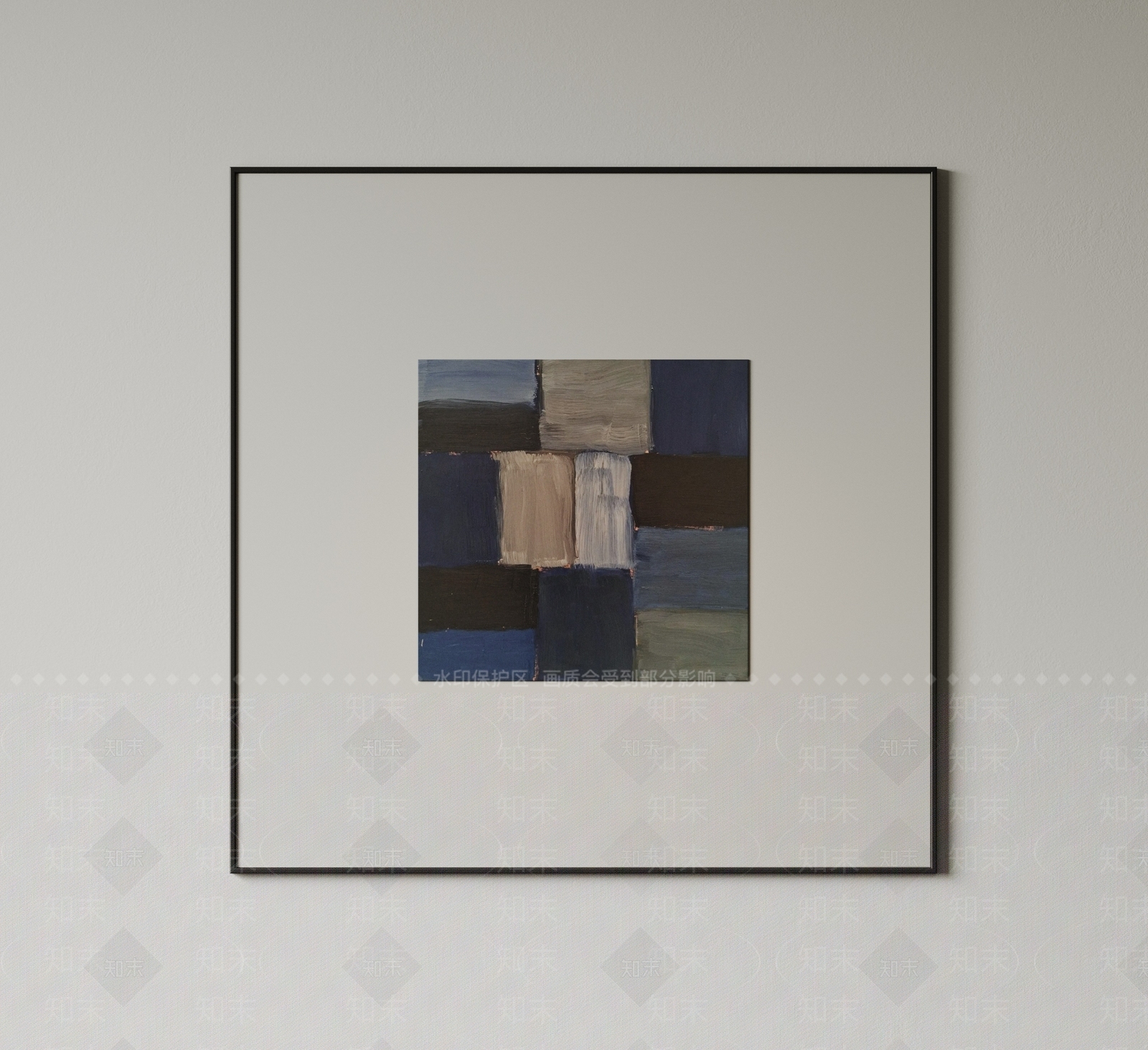 极简抽象挂画3D模型下载【ID:1231173532】