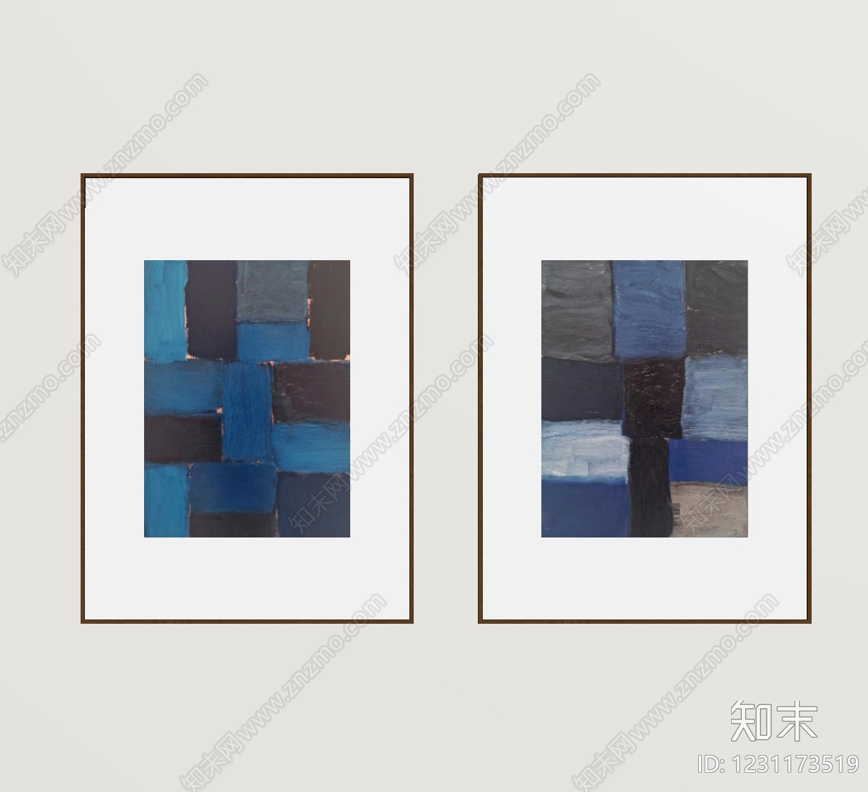 极简挂画组合SU模型下载【ID:1231173519】