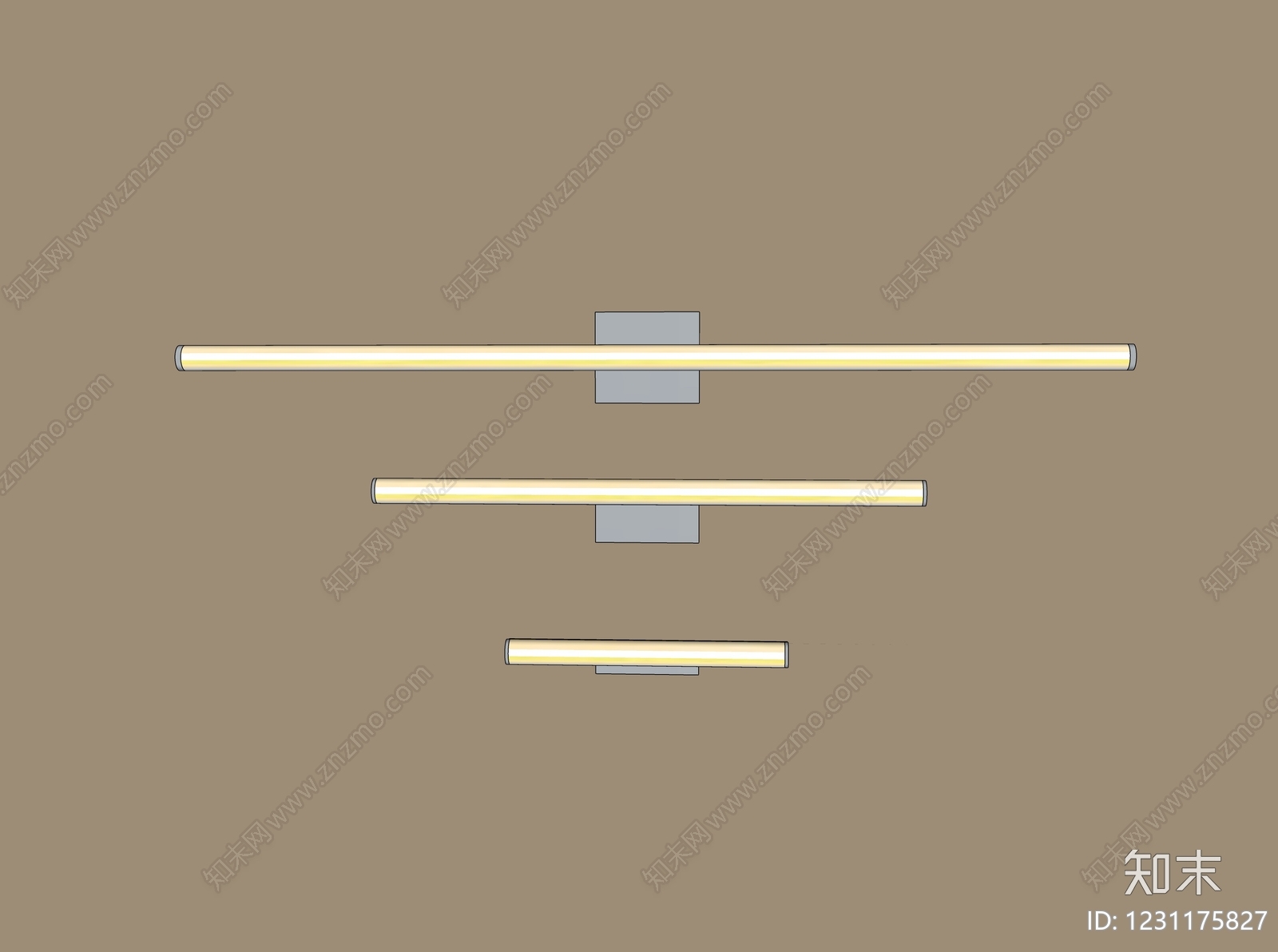 现代简约镜前灯SU模型下载【ID:1231175827】