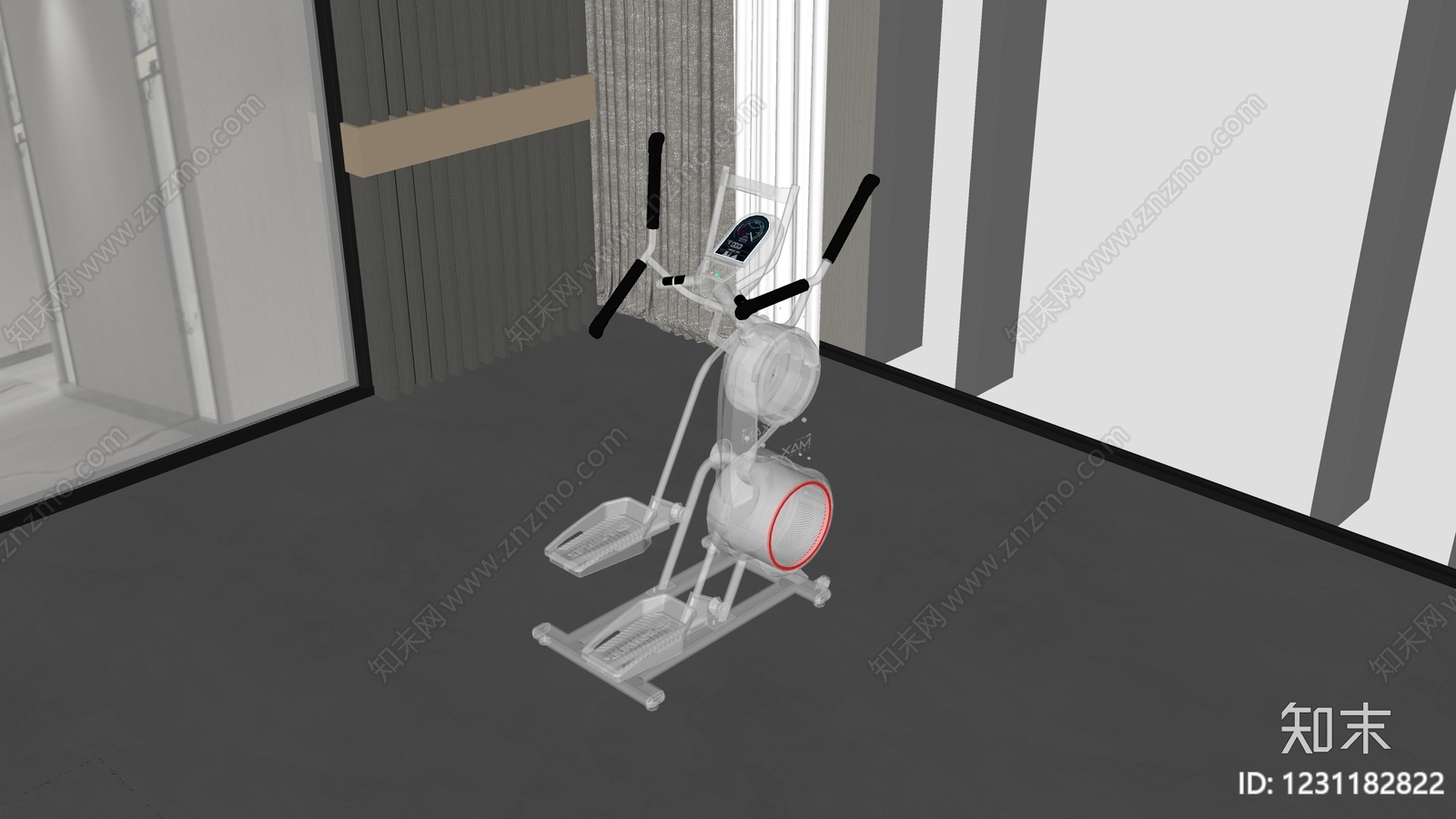 现代健身器材SU模型下载【ID:1231182822】