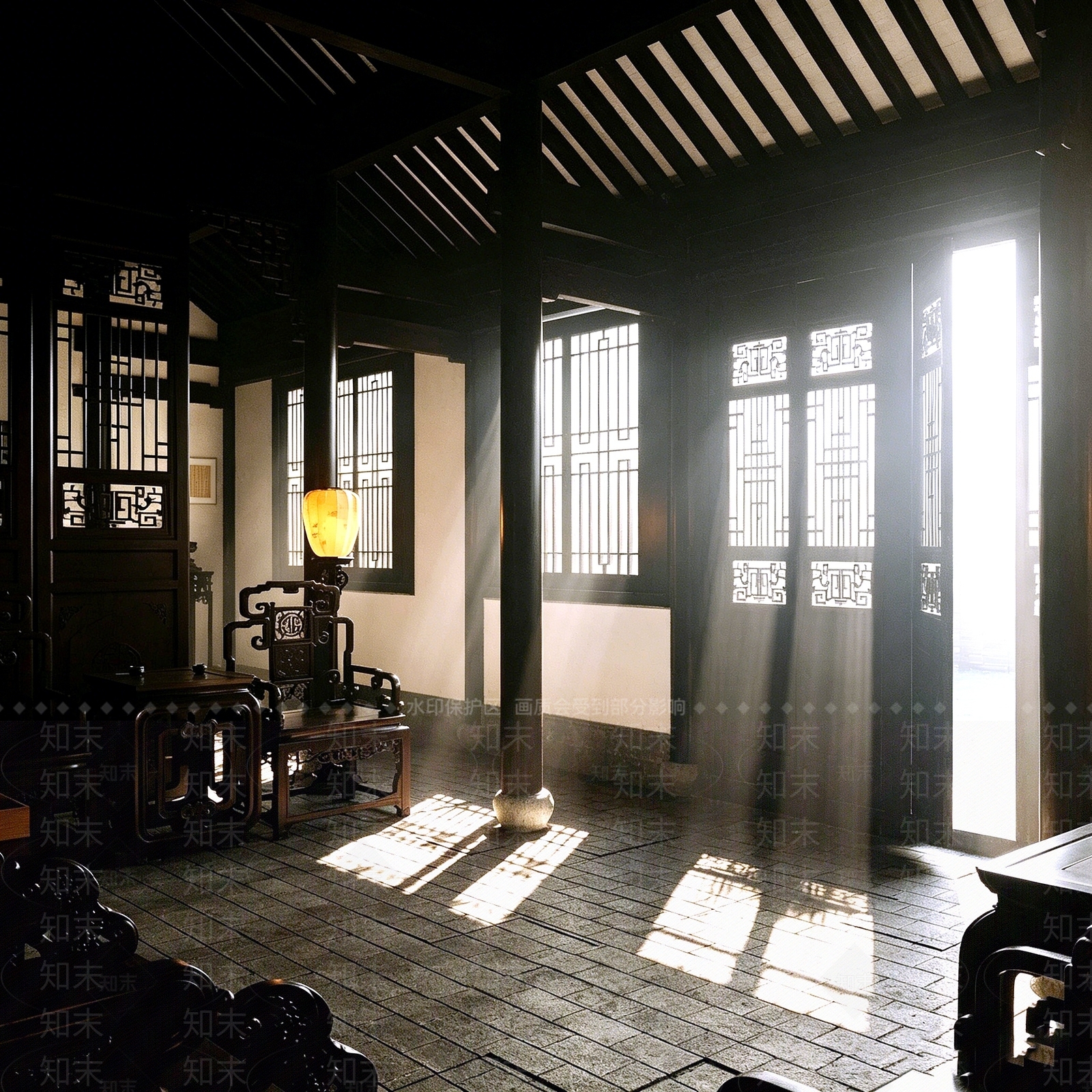中式古建3D模型下载【ID:1231184238】