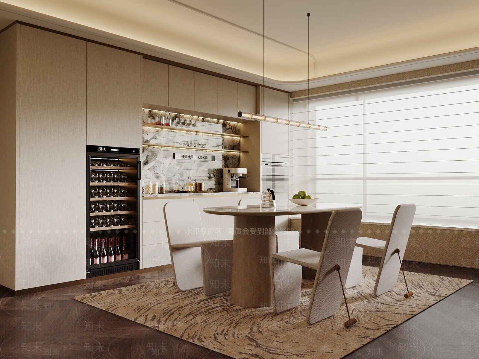 家居餐厅3D模型下载【ID:1231185842】