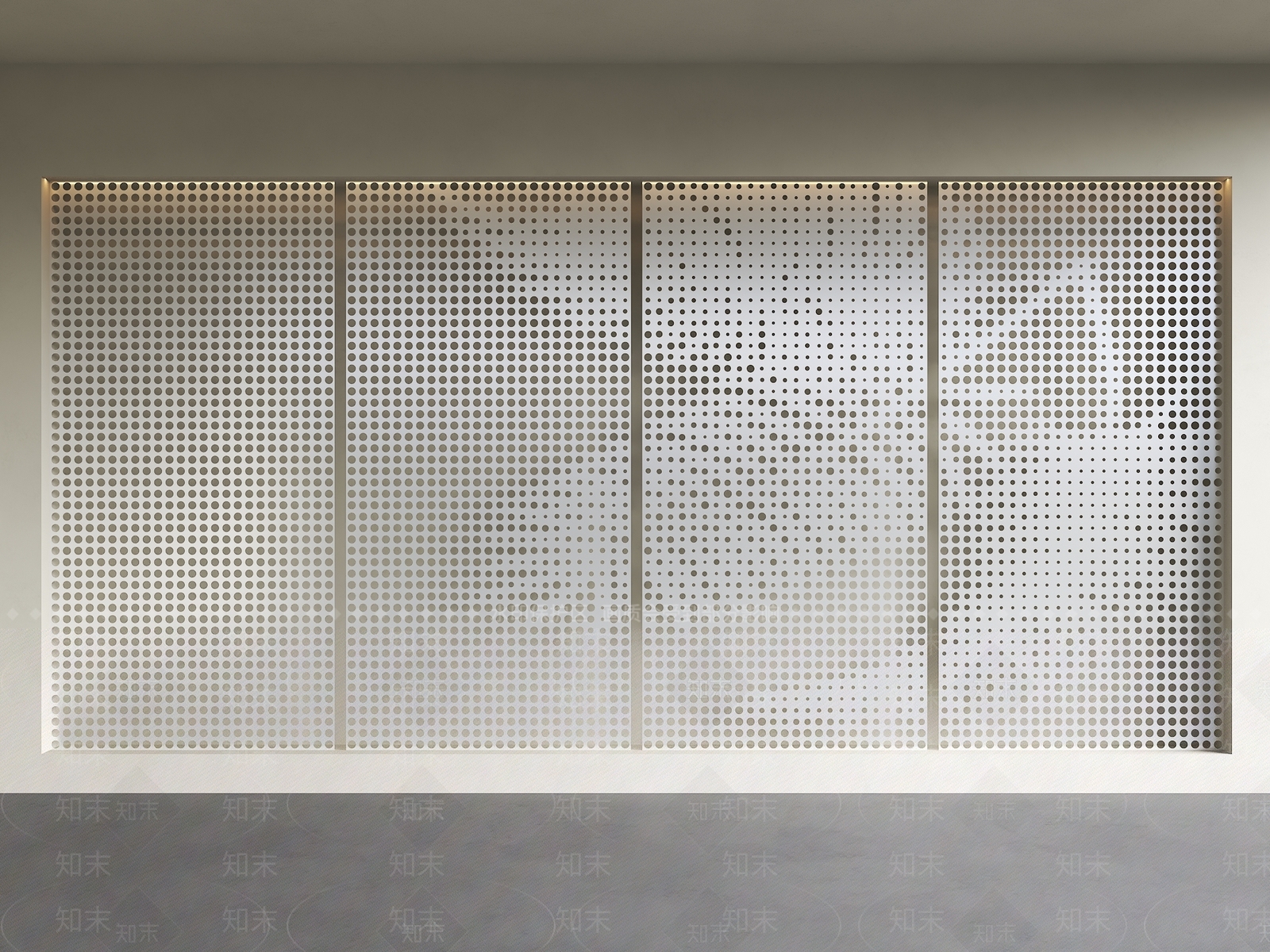 极简冲孔板3D模型下载【ID:1231185895】