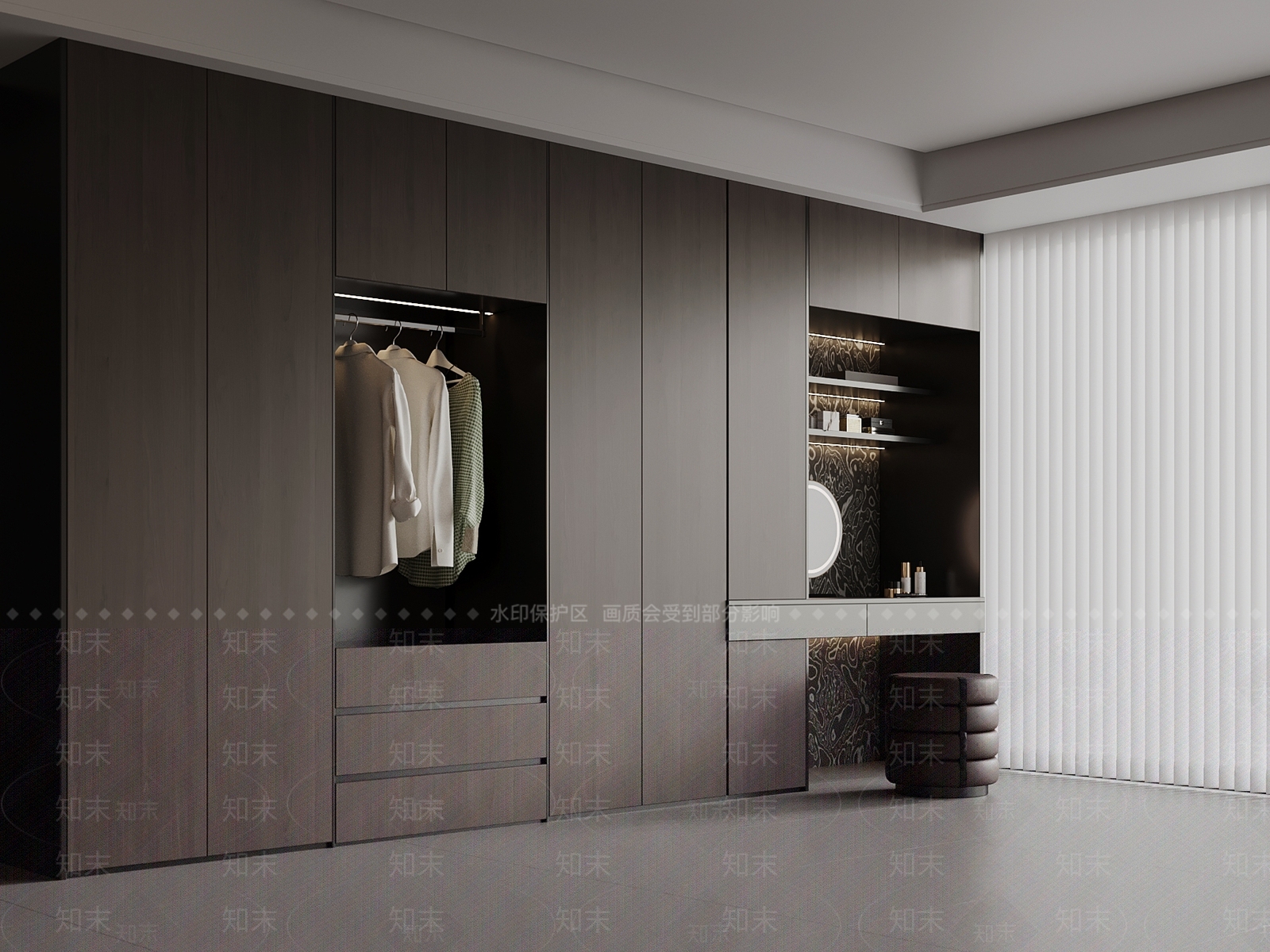 衣帽间3D模型下载【ID:1231186096】