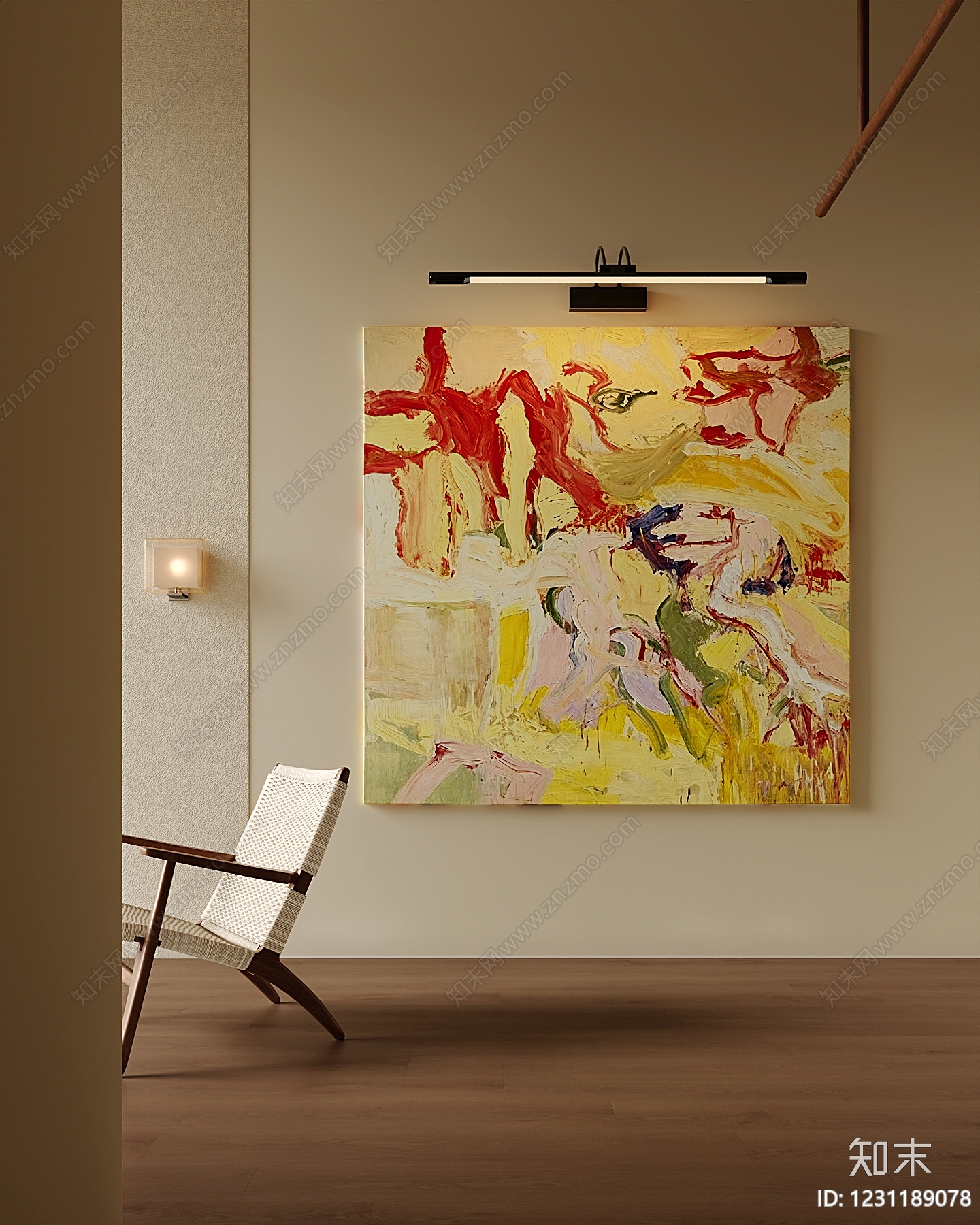 中古风挂画SU模型下载【ID:1231189078】