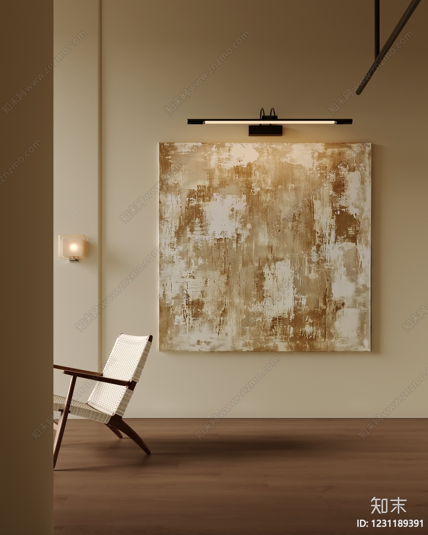 侘寂挂画SU模型下载【ID:1231189391】