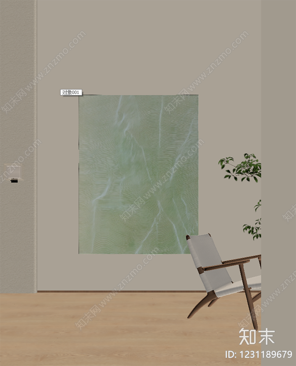 侘寂挂画SU模型下载【ID:1231189679】