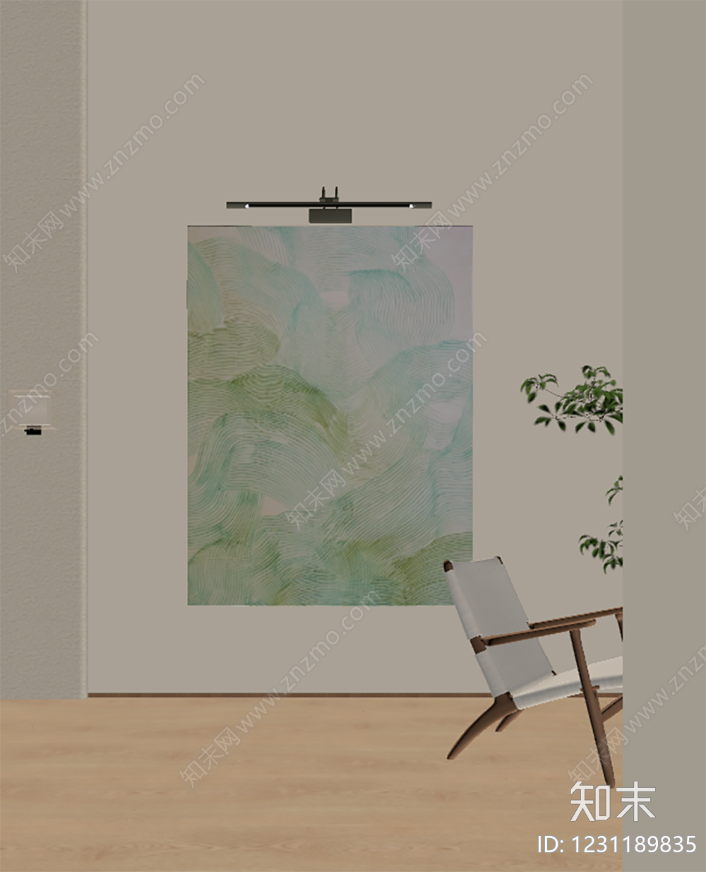中古风挂画SU模型下载【ID:1231189835】